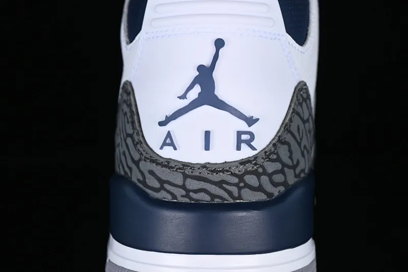 All categories Air Jordan Jordan series basketball shoes Air Jordan 3 L version Air Jordan 3 Retro "Midnight Navy" AJ3 Joe 3 midnight blue cement color CT8532-140